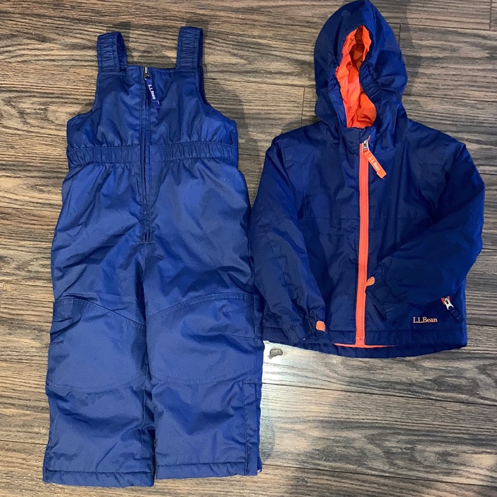 L.L. Bean toddler snow bib and jacket
